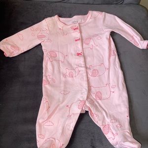 Baby girl footies size 3 months